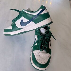 Nike Green and White Sneakers